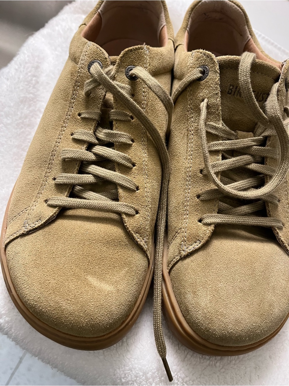 Birkenstock Suede Sneakers in Beige